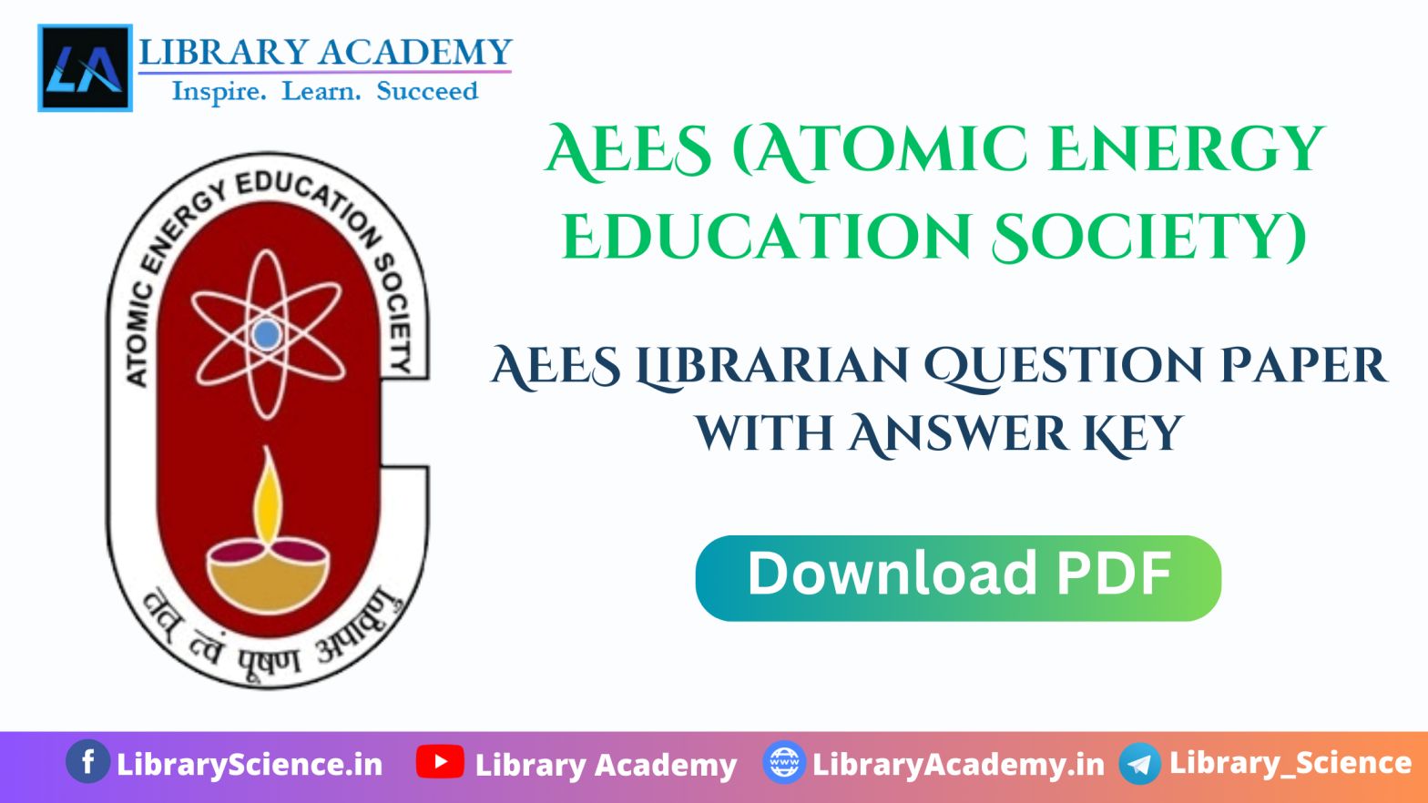 Aees Librarian Question Paper With Answer Key