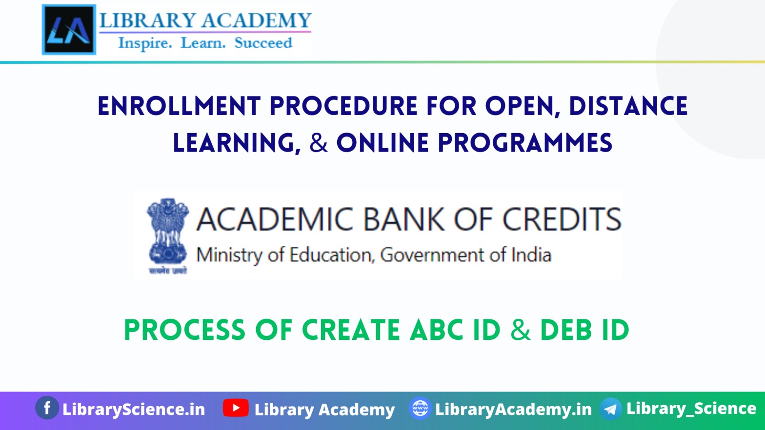 Process Of Create Abc Id & Deb Id