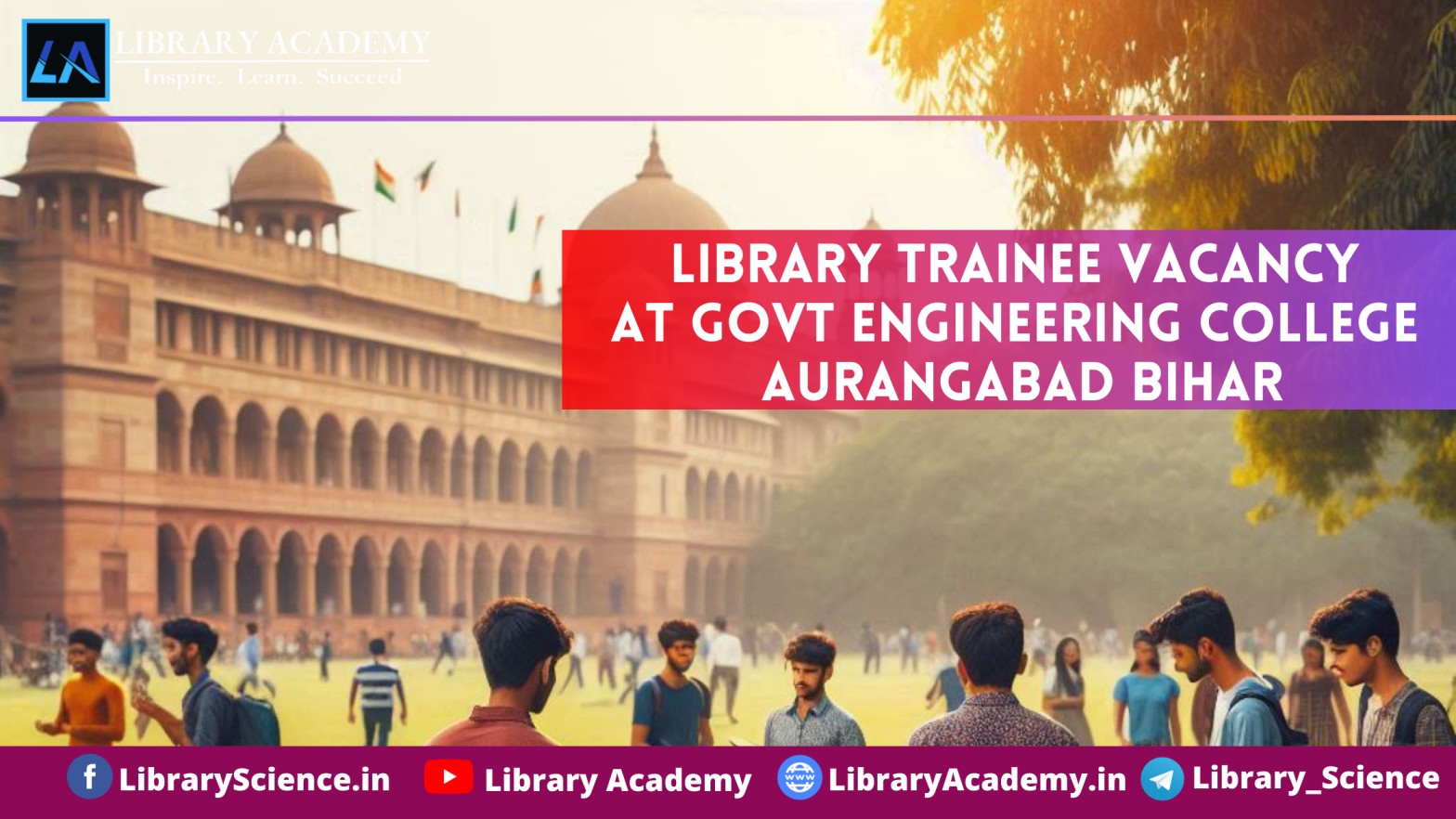 Library Trainee Vacancy At Govt Engineering College Aurangabad Bihar