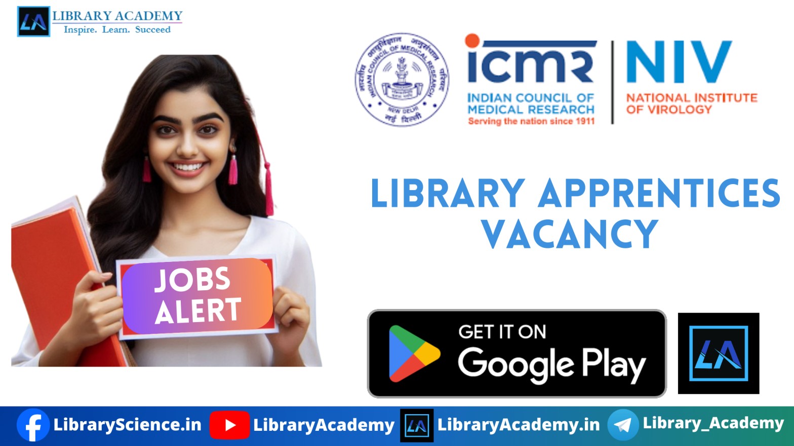 Library Apprentices Vacancy at National Institute of Virology (NIV) Pune