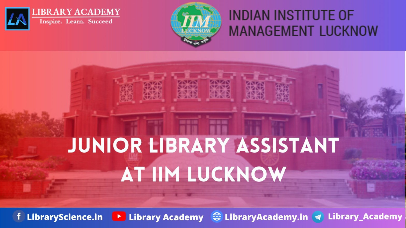 Junior Library Assistant At Iim Lucknow