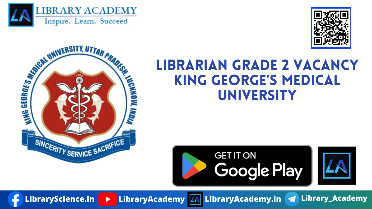 Librarian Vacancy At King Georges Medical University Lucknow