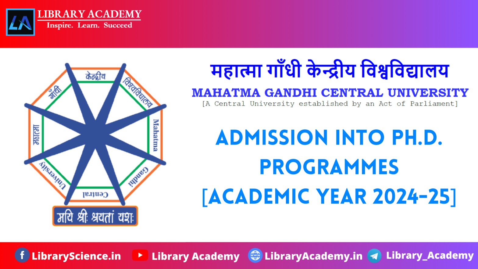 Ph. D. Program In Library And Information Science From Mgcu Motihari