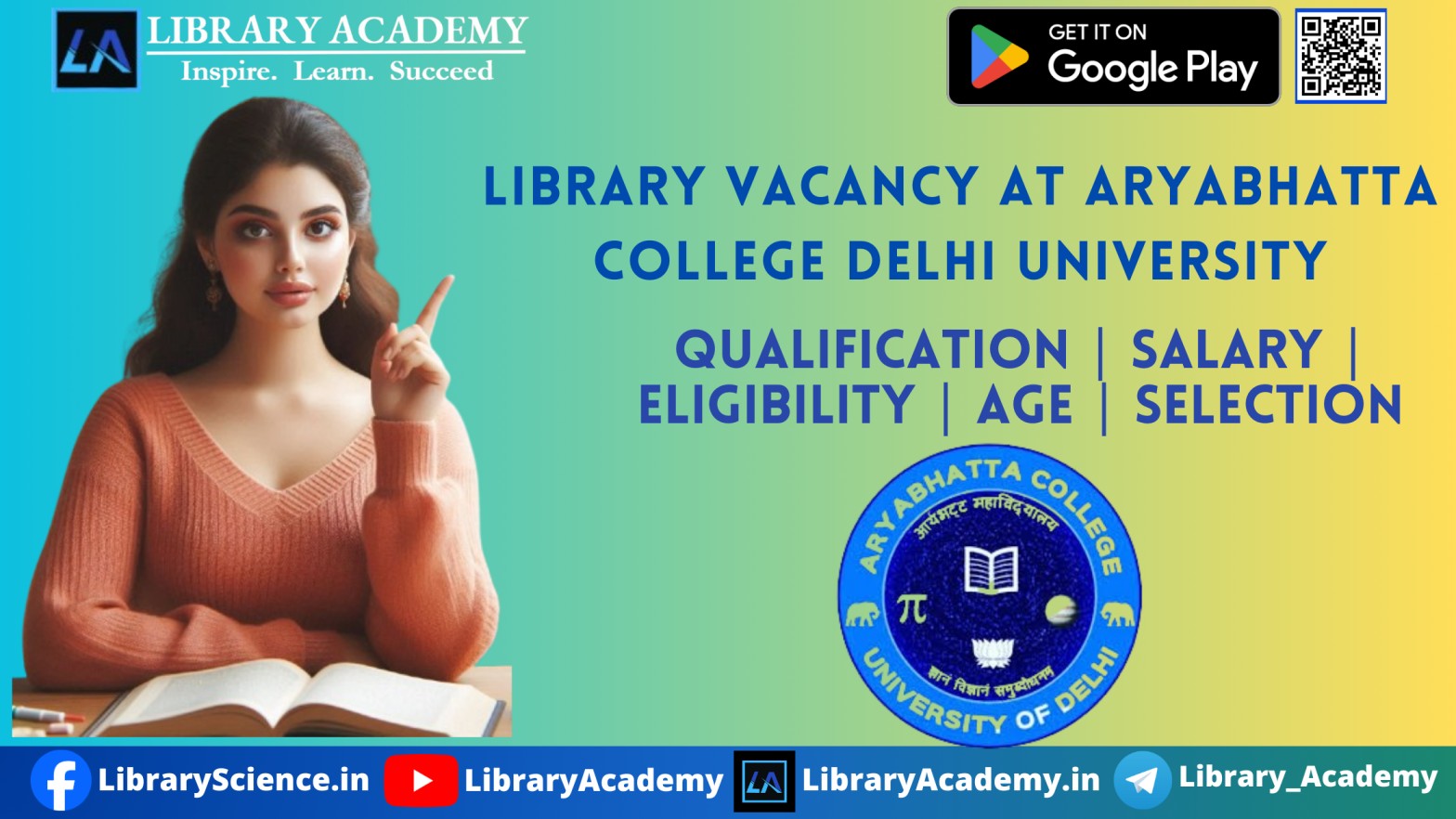 Library Vacancy At Aryabhatta College Delhi University