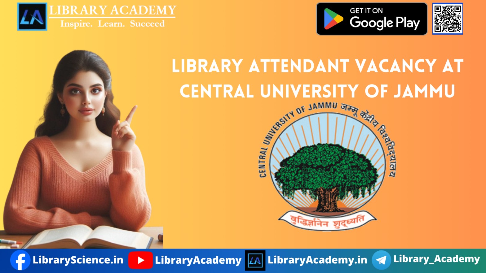 Library Attendant Vacancy At Central University Of Jammu