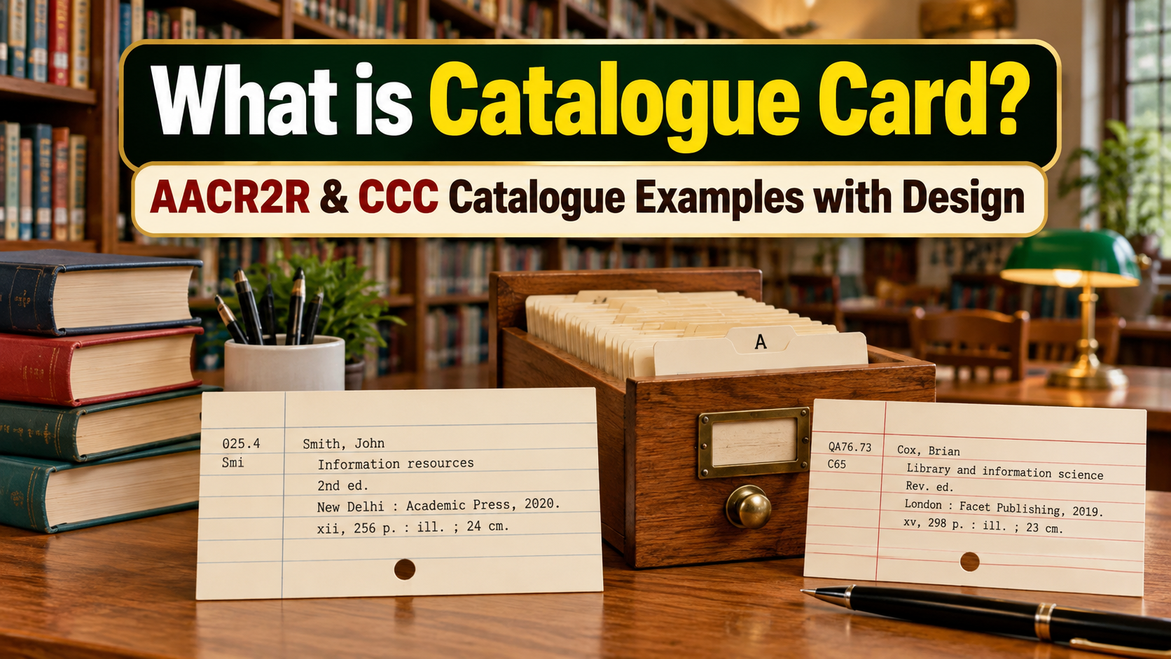 What is a Catalogue Card AACR2R & CCC Catalogue