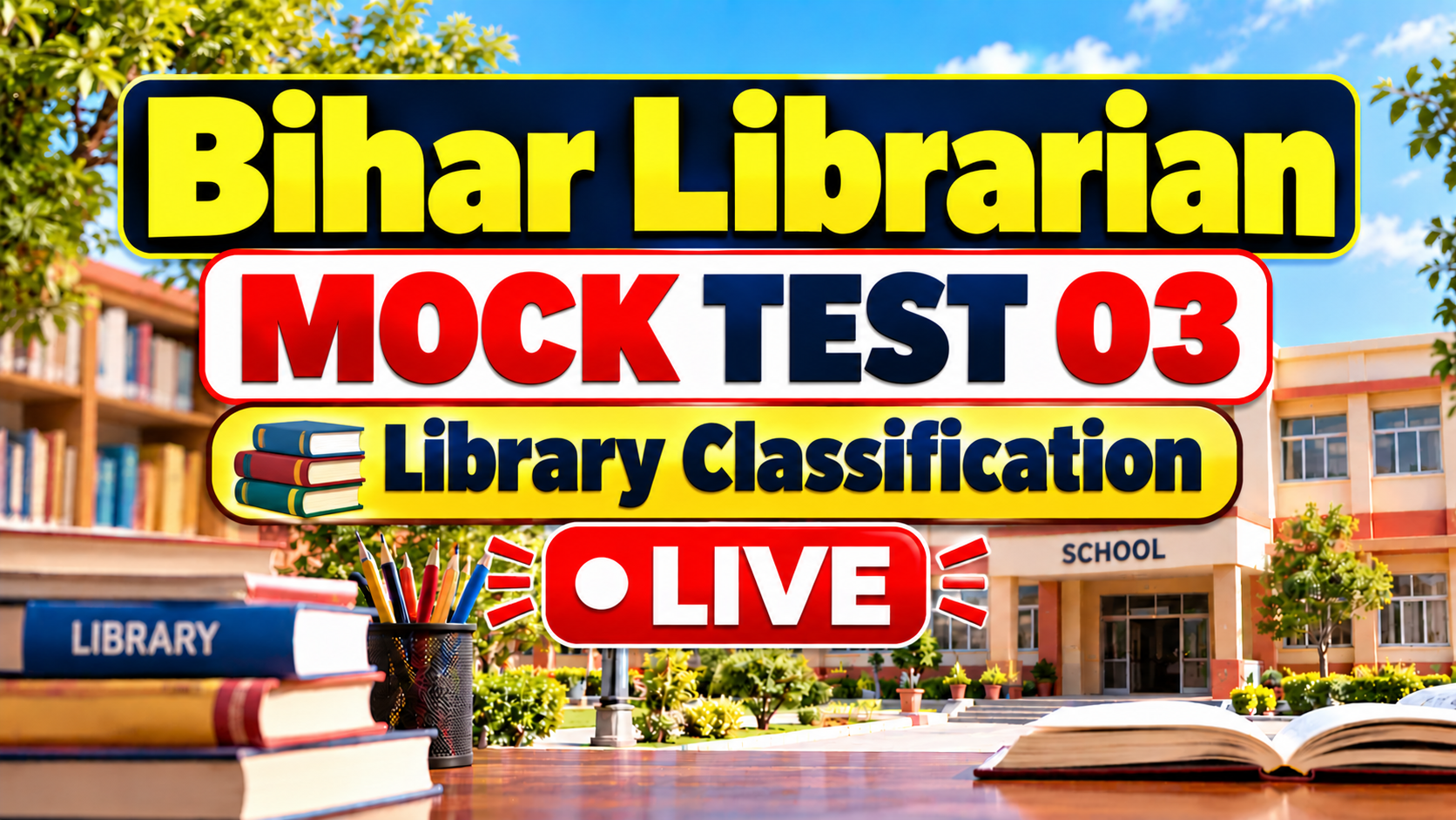 Bihar Librarian Library Classification Live Mock Test