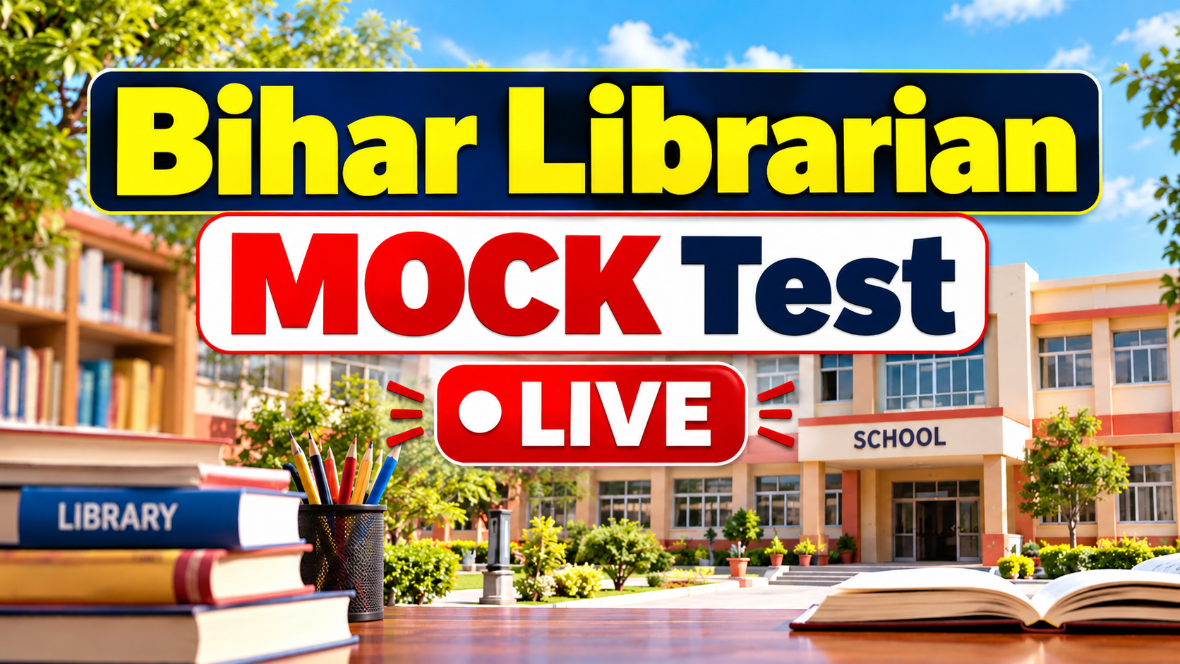 Bihar Librarian Mock Test Live Thumbnail